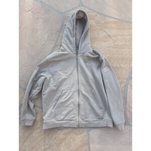Alo Yoga Everyday Full Zip Hoodie Beige Pullover Athleisure XL ? CC